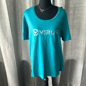 Blue Virus Athletic Tee
